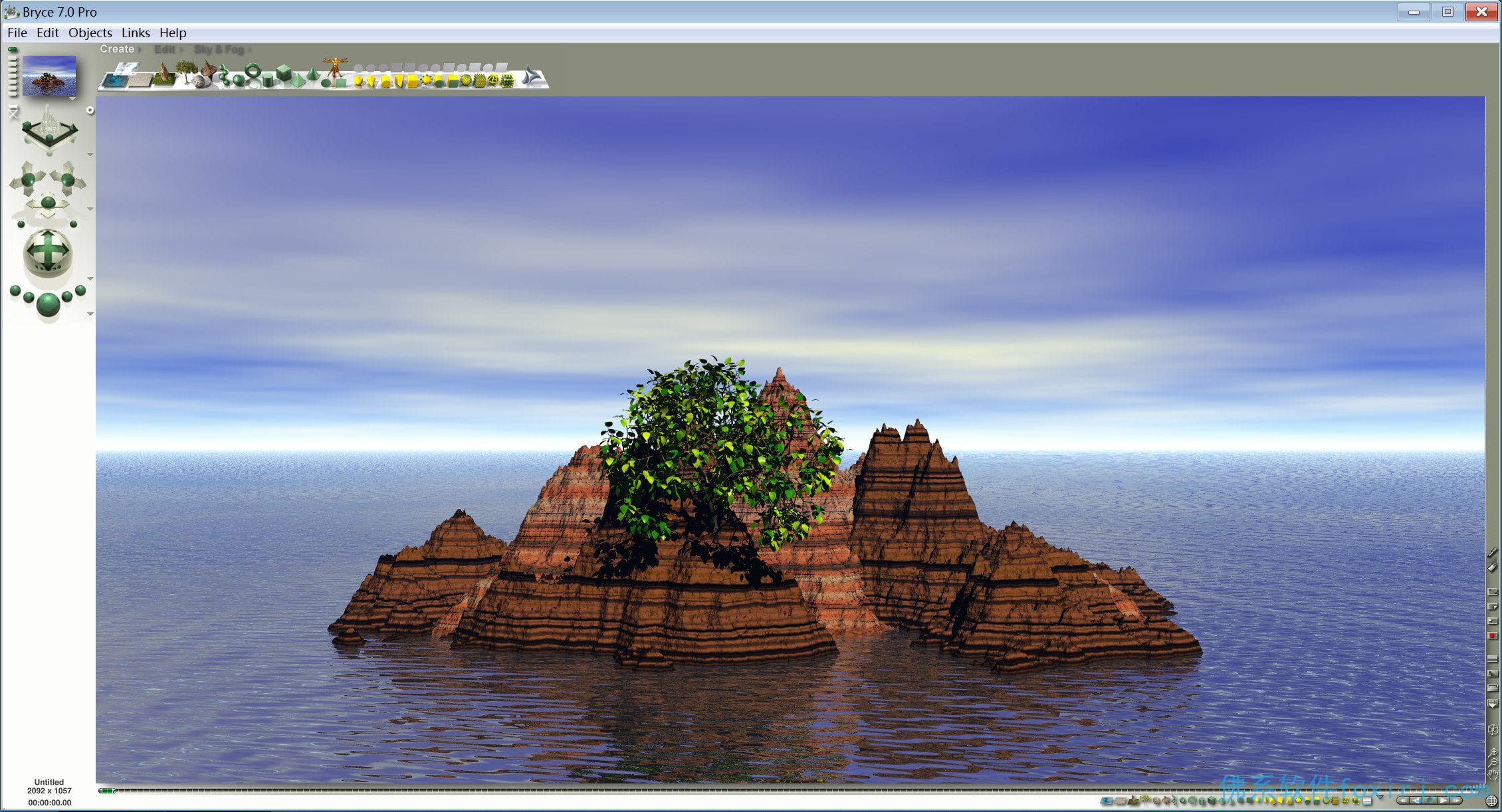 DAZ 3D Bryce Pro v7.0.1.34 3D自然景观制作 图1