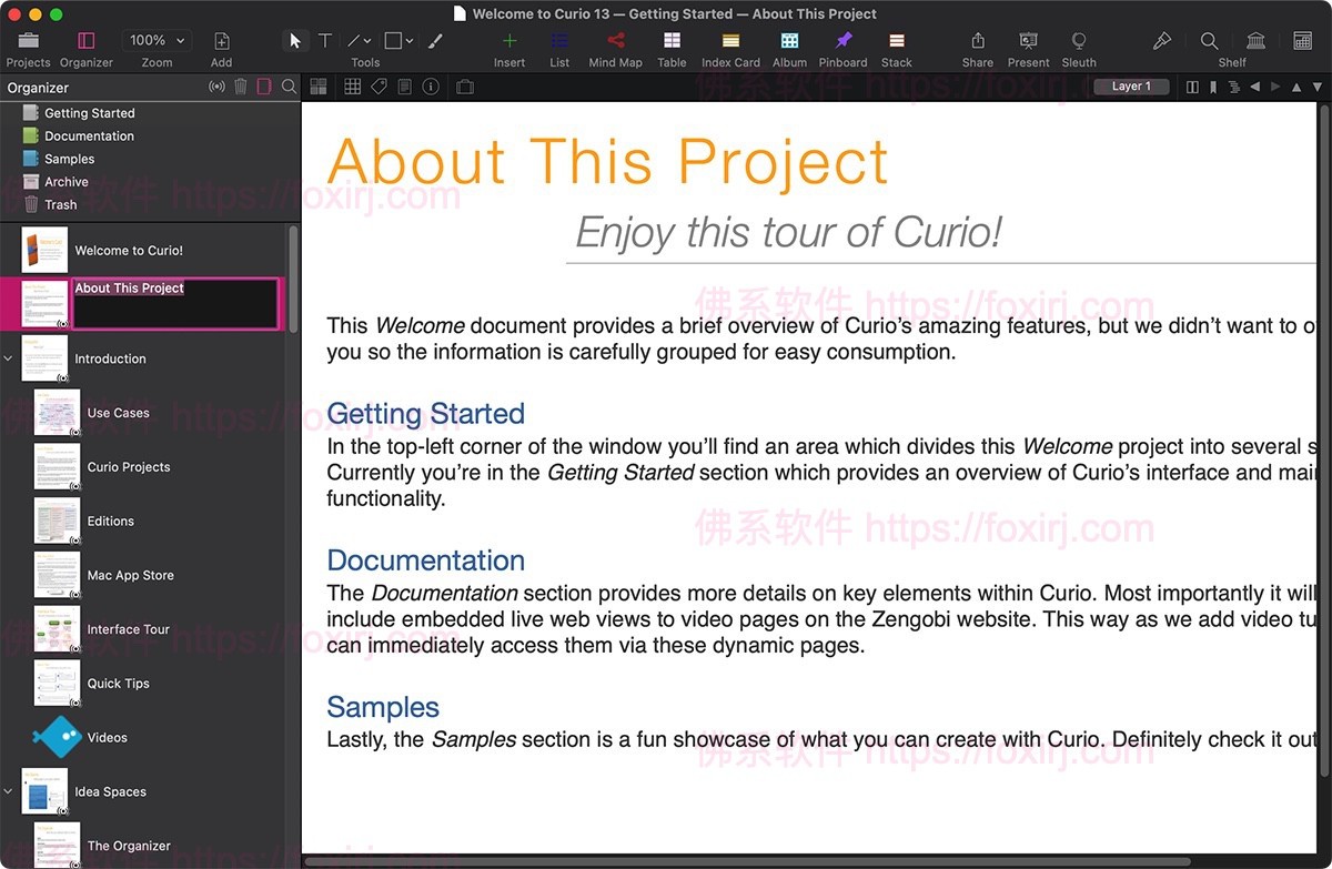 Curio Pro 31.0.2 MAS 笔记与思维导图