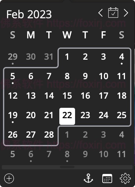 EzyCal 2.4 MAS 日历与时间提醒