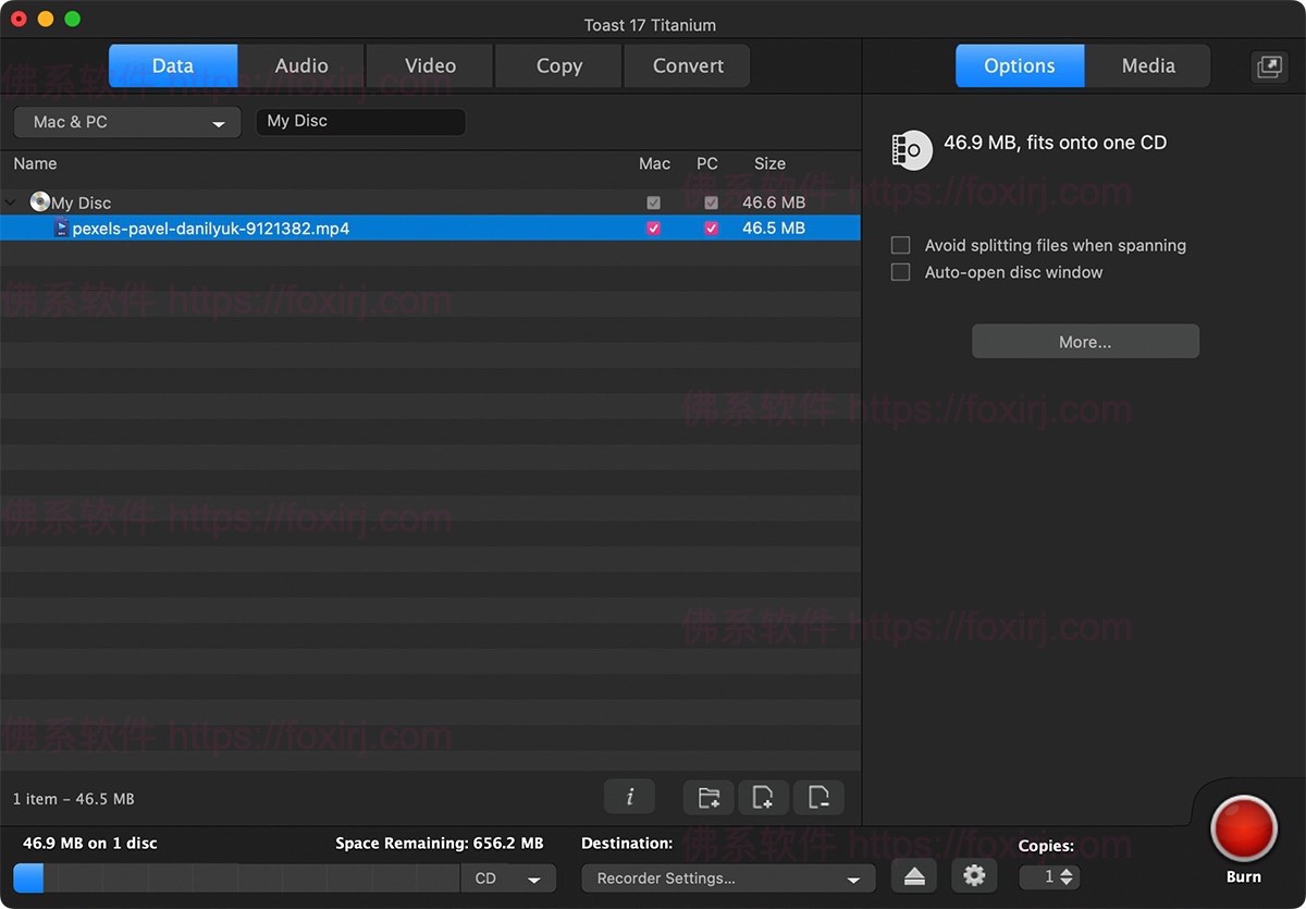 Toast Titanium 17.4 DVD光盘刻录-佛系软件 Toast Titanium 17.4 DVD光盘刻录-佛系软件