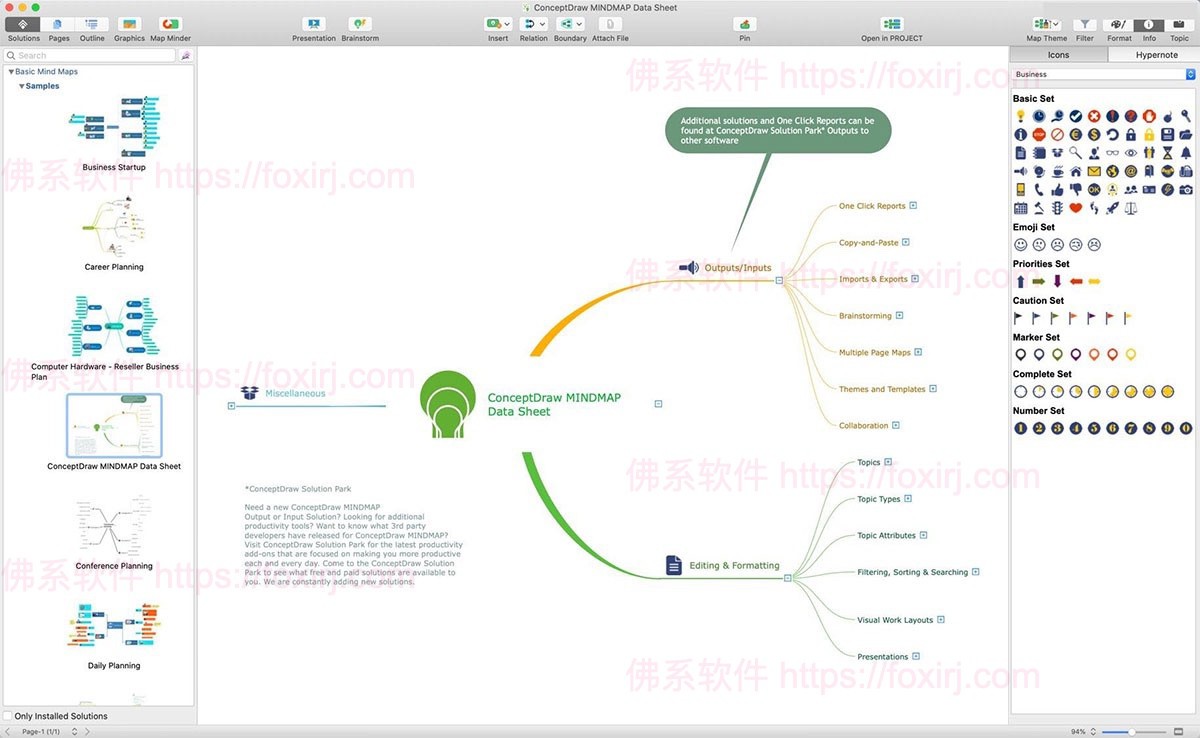 ConceptDraw OFFICE 11.0.0 绘图/思维导图/项目管理-佛系软件 ConceptDraw OFFICE 11.0.0 绘图/思维导图/项目管理-佛系软件