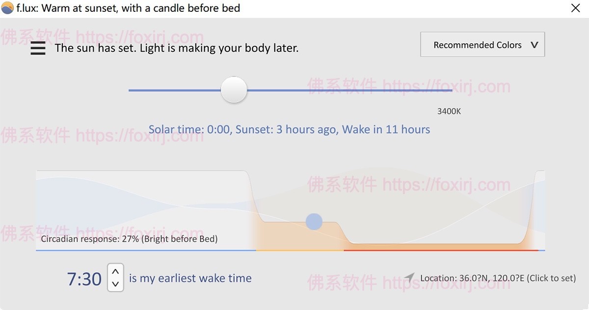 F.lux 4.140 屏幕护眼与蓝光过滤