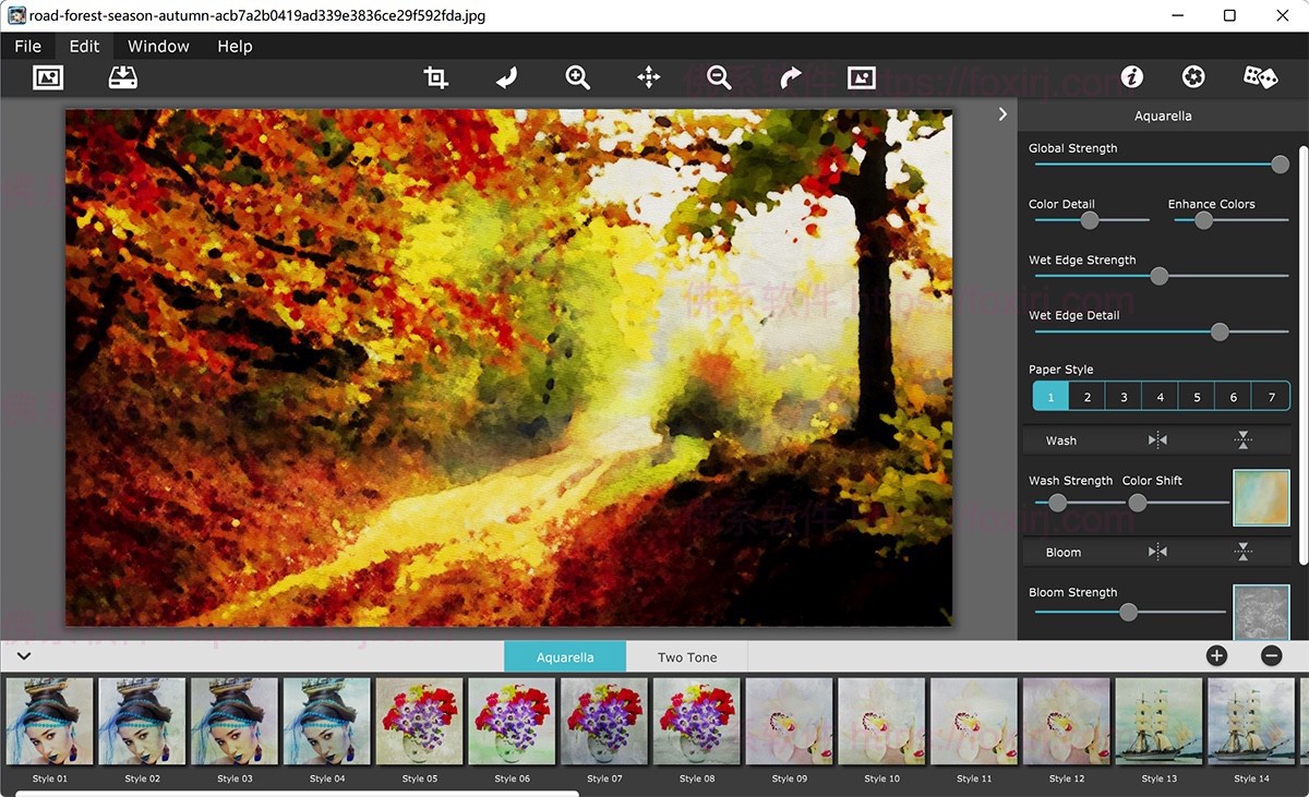 JixiPix Aquarella 1.38 图片转水彩画