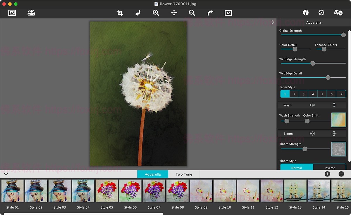JixiPix Aquarella 1.38 图片转水彩画