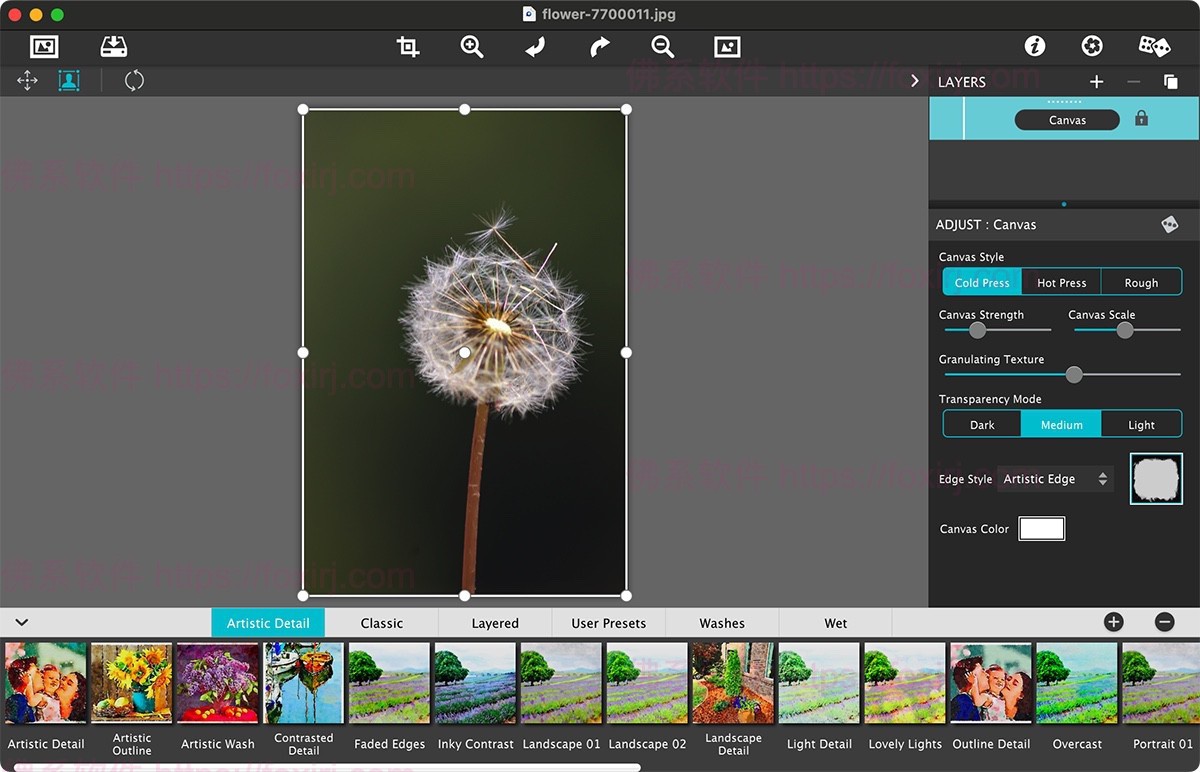 JixiPix Watercolor Studio Pro 1.4.19 图片水彩画绘制-佛系软件 JixiPix Watercolor Studio Pro 1.4.19 图片水彩画绘制-佛系软件