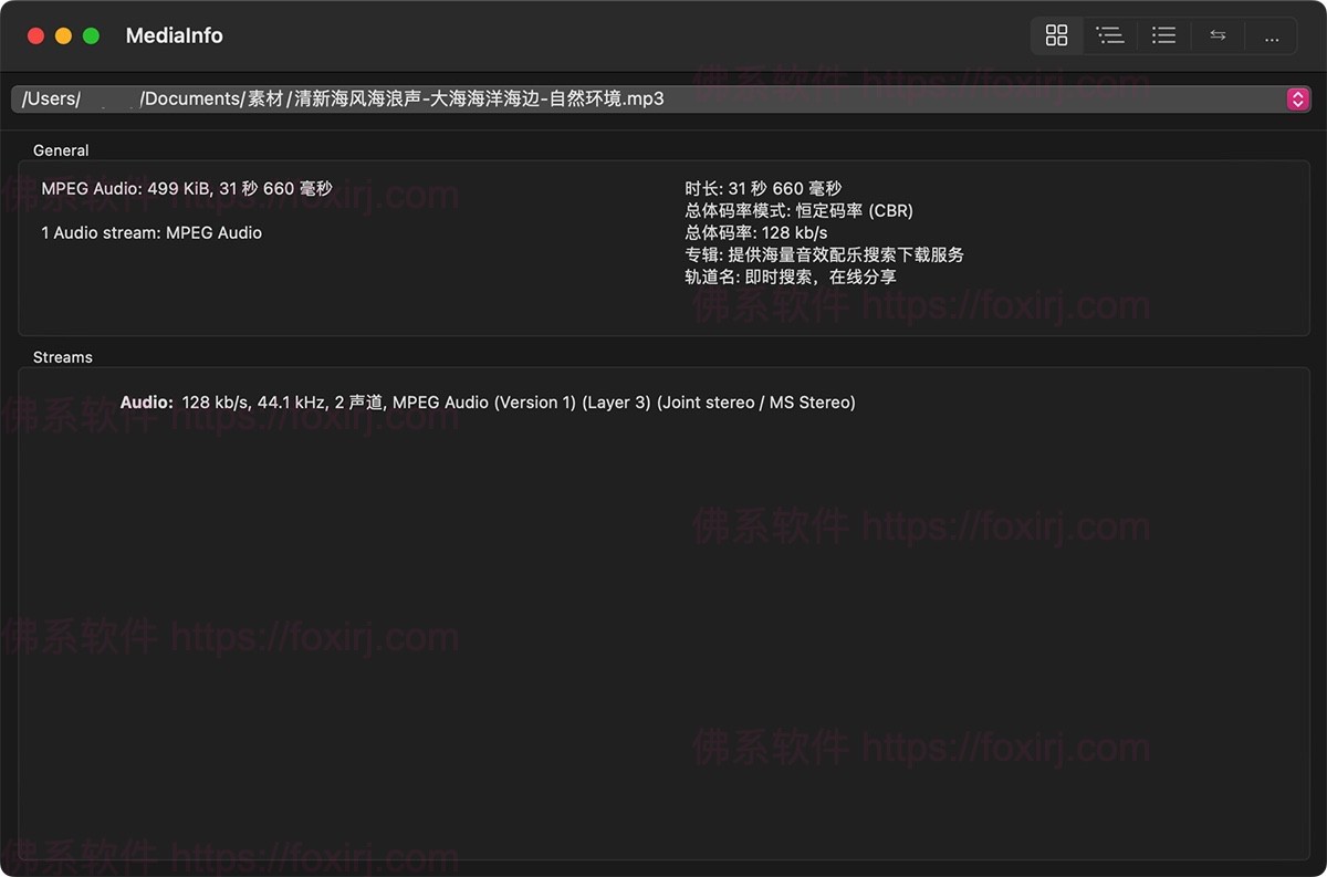 MediaInfo 25.07 MAS 音视频信息提取-佛系软件 MediaInfo 25.07 MAS 音视频信息提取-佛系软件
