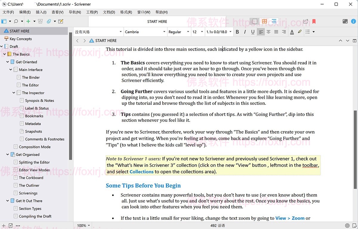 Scrivener 3.1.6.0 写作编辑-佛系软件 Scrivener 3.1.6.0 写作编辑-佛系软件