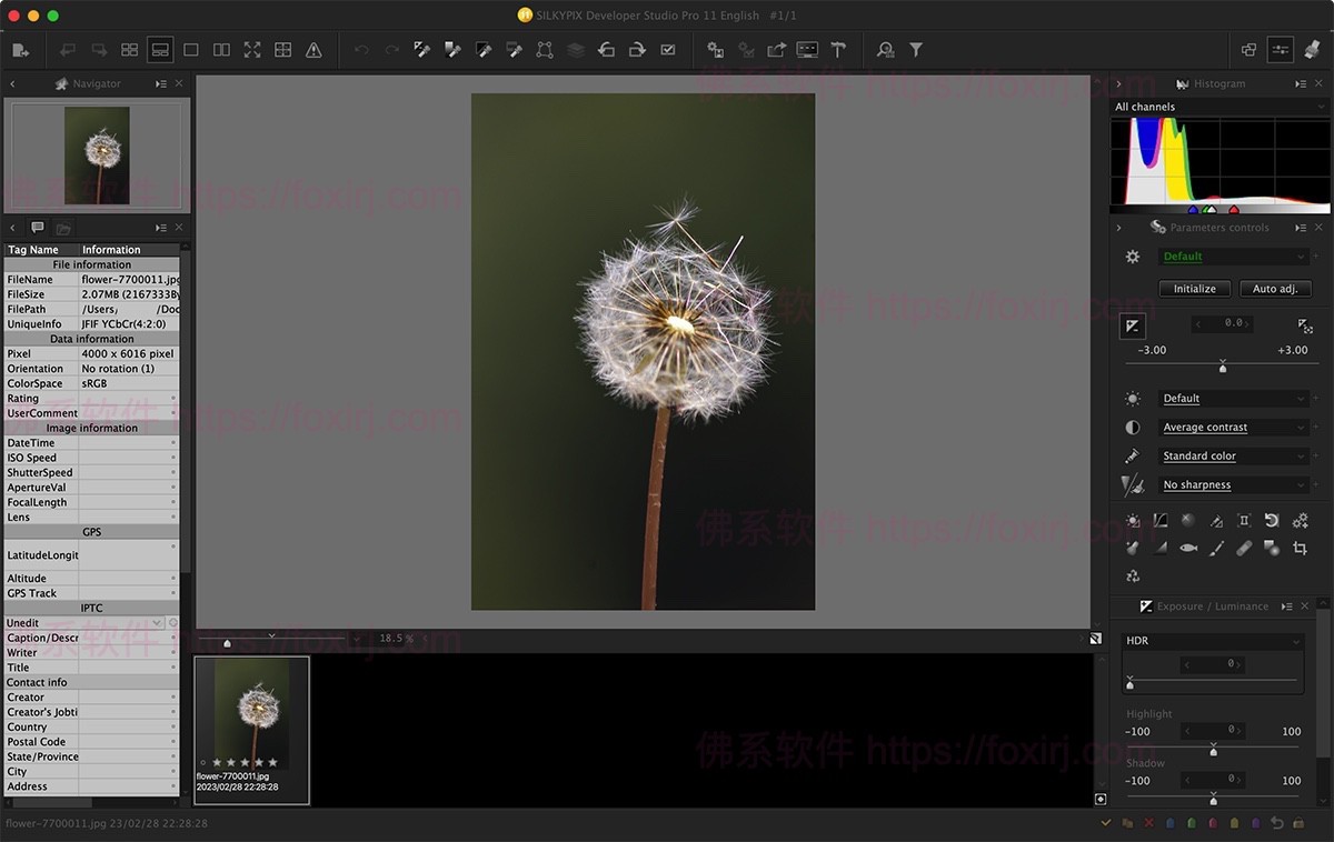 SILKYPIX Developer Studio Pro 11.0.17.0 RAW图像编辑处理