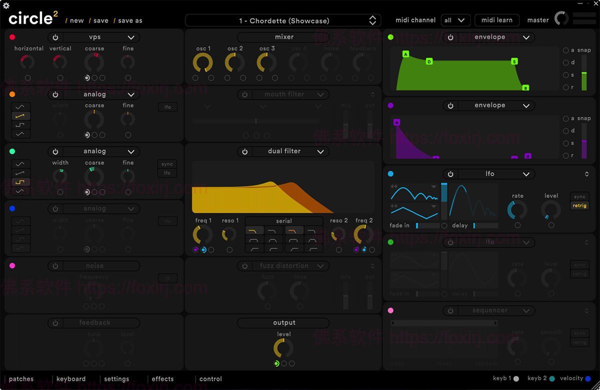 Circle² 2.2.1 音频效果合成器-佛系软件 Circle² 2.2.1 音频效果合成器-佛系软件