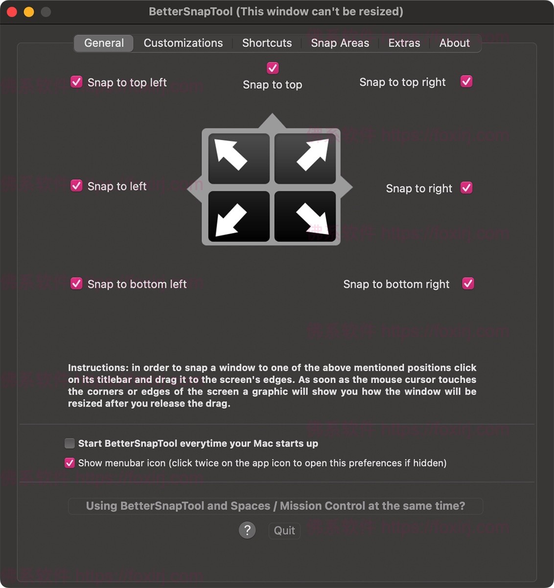 BetterSnapTool 1.9.9 MAS 软件窗口管理
