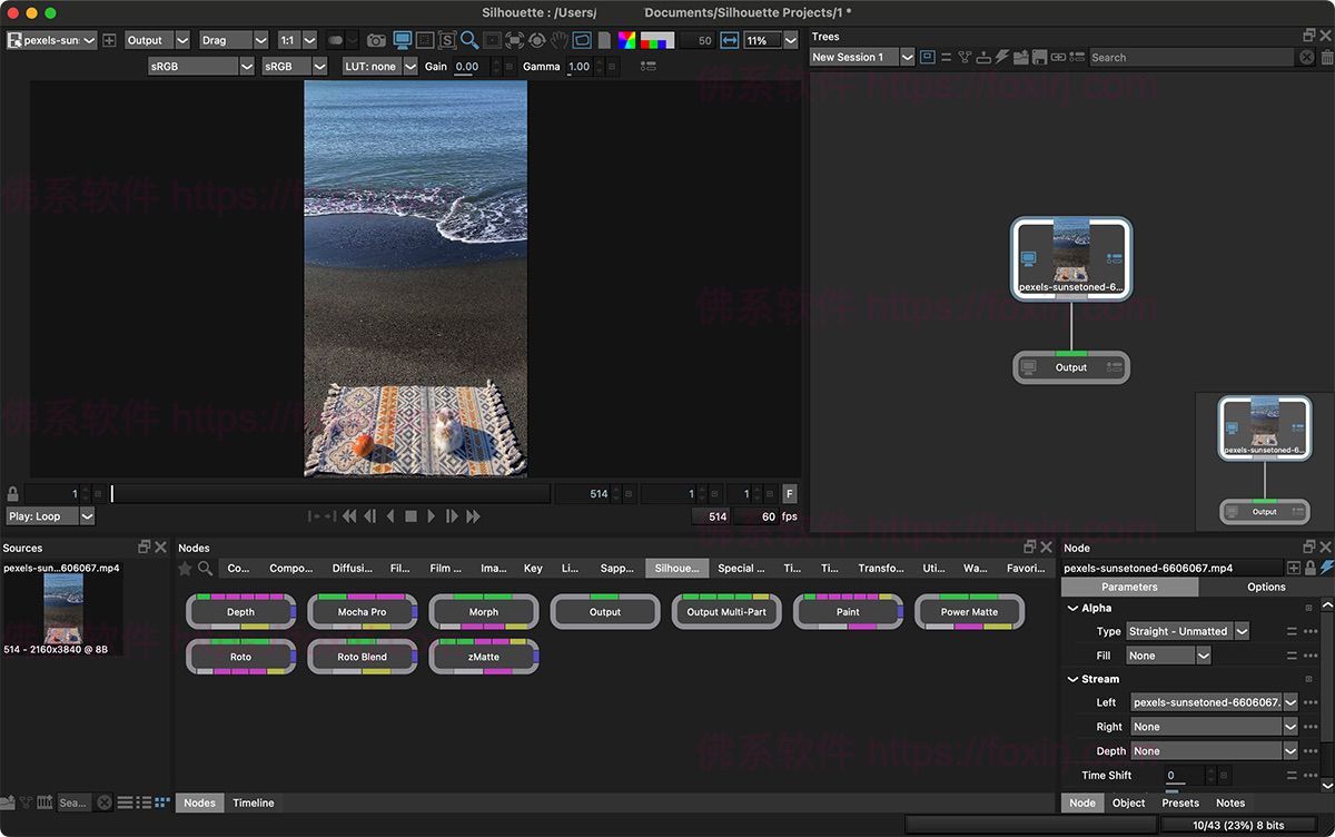 Boris FX Silhouette 2025.0.2 视频特效与后期抠像-佛系软件 Boris FX Silhouette 2025.0.2 视频特效与后期抠像-佛系软件