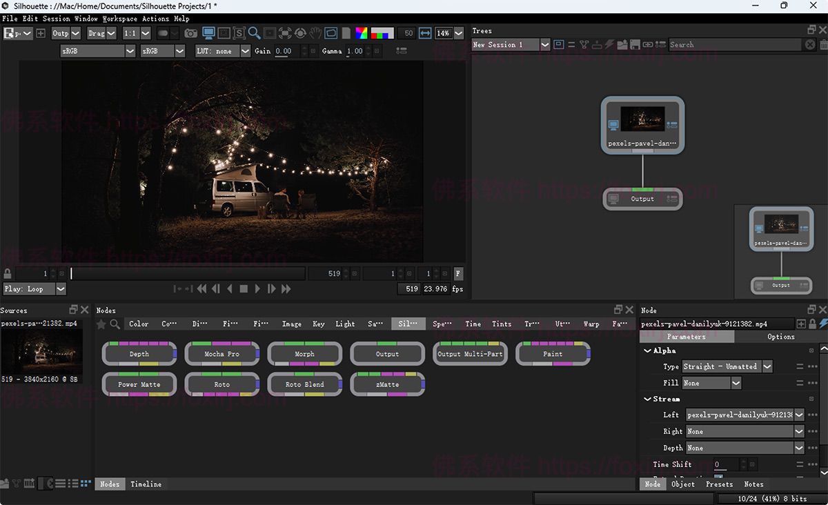 Boris FX Silhouette 2025.0.2 视频特效与后期抠像-佛系软件 Boris FX Silhouette 2025.0.2 视频特效与后期抠像-佛系软件