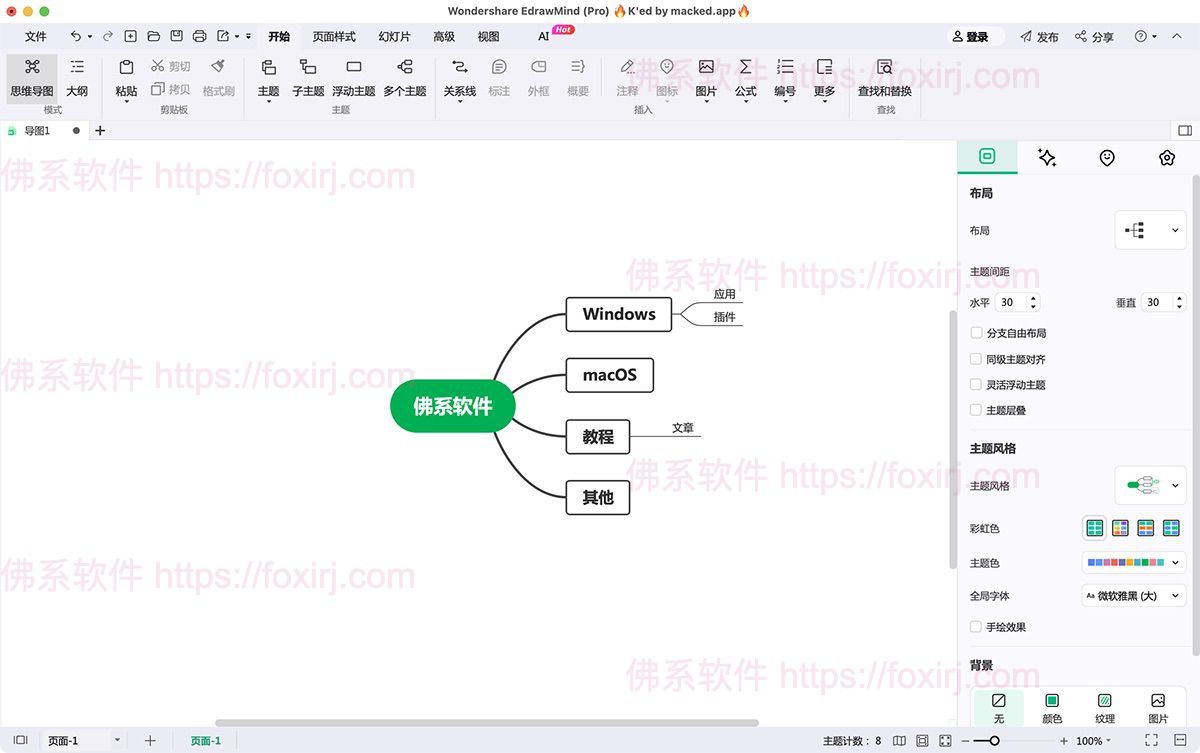 Wondershare MindMaster Pro 12.4.0.1240 亿图脑图/思维导图-佛系软件 Wondershare MindMaster Pro 12.4.0.1240 亿图脑图/思维导图-佛系软件