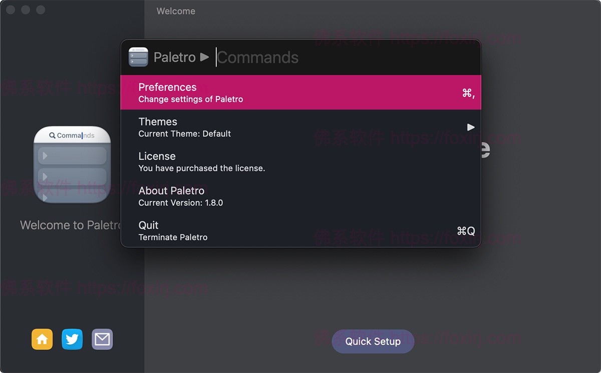 Paletro 1.10.0 快捷命令面板-佛系软件 Paletro 1.10.0 快捷命令面板-佛系软件