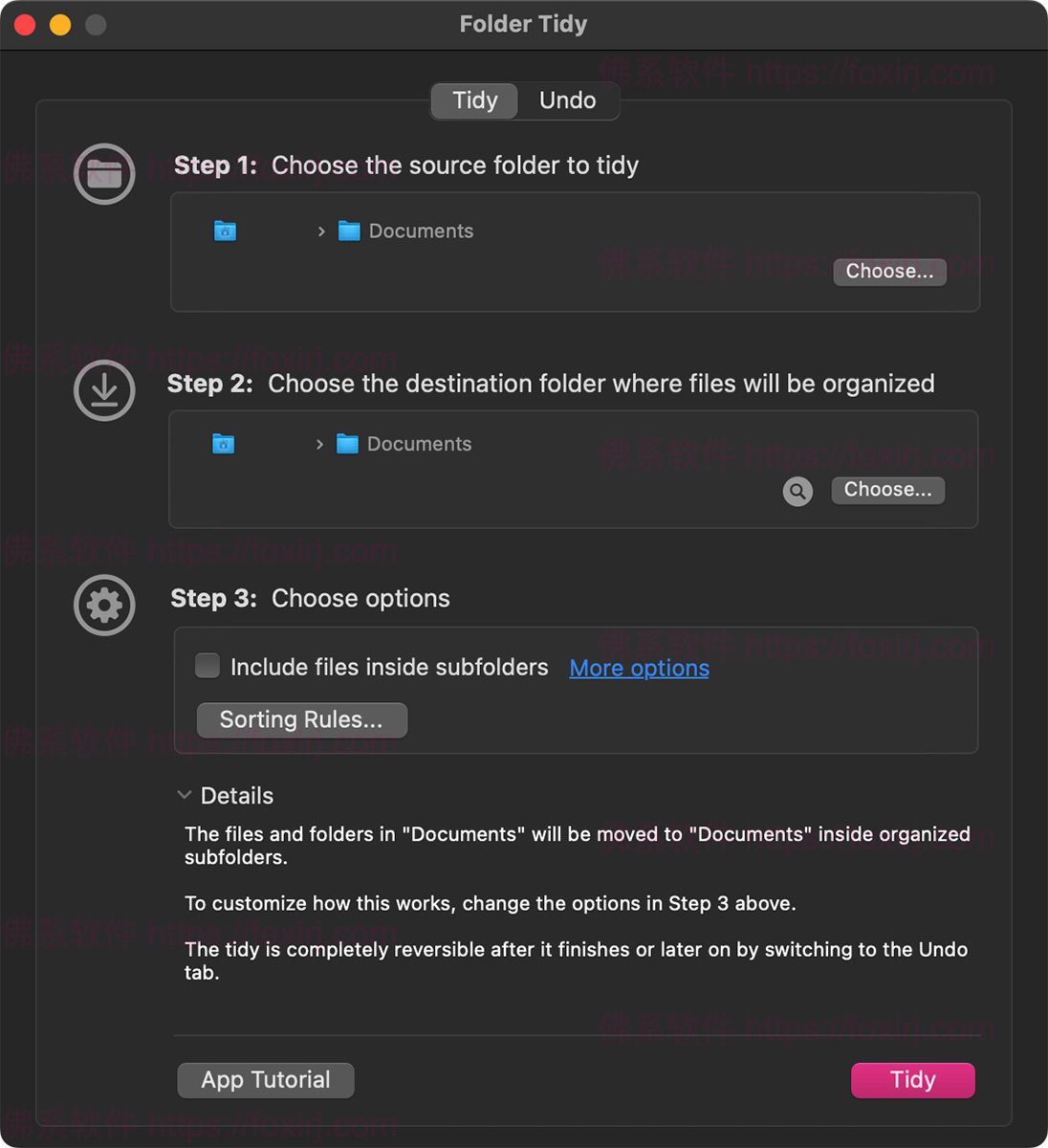 Folder Tidy 2.9.5 桌面文件整理-佛系软件 Folder Tidy 2.9.5 桌面文件整理-佛系软件