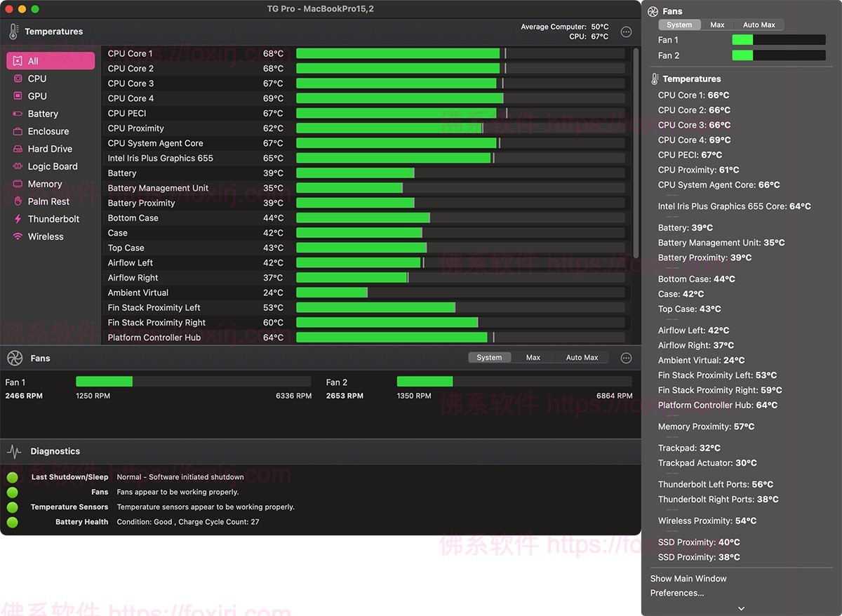 TG Pro 2.97 温度监测与风扇控制-佛系软件 TG Pro 2.97 温度监测与风扇控制-佛系软件