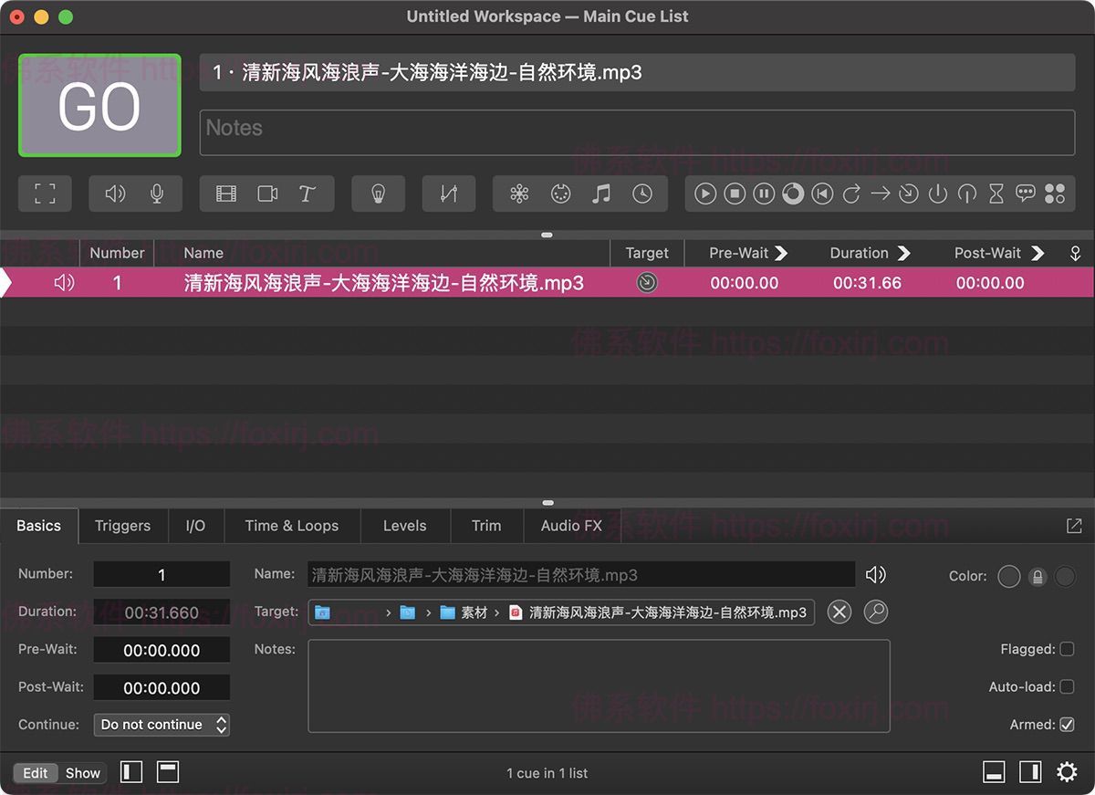 QLab Pro 5.5.5 音频剪辑制作-佛系软件 QLab Pro 5.5.5 音频剪辑制作-佛系软件