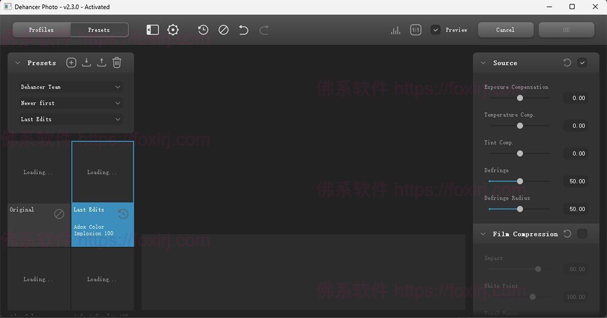 Dehancer Film PS/LRC 2.7.5 胶片模拟调色插件