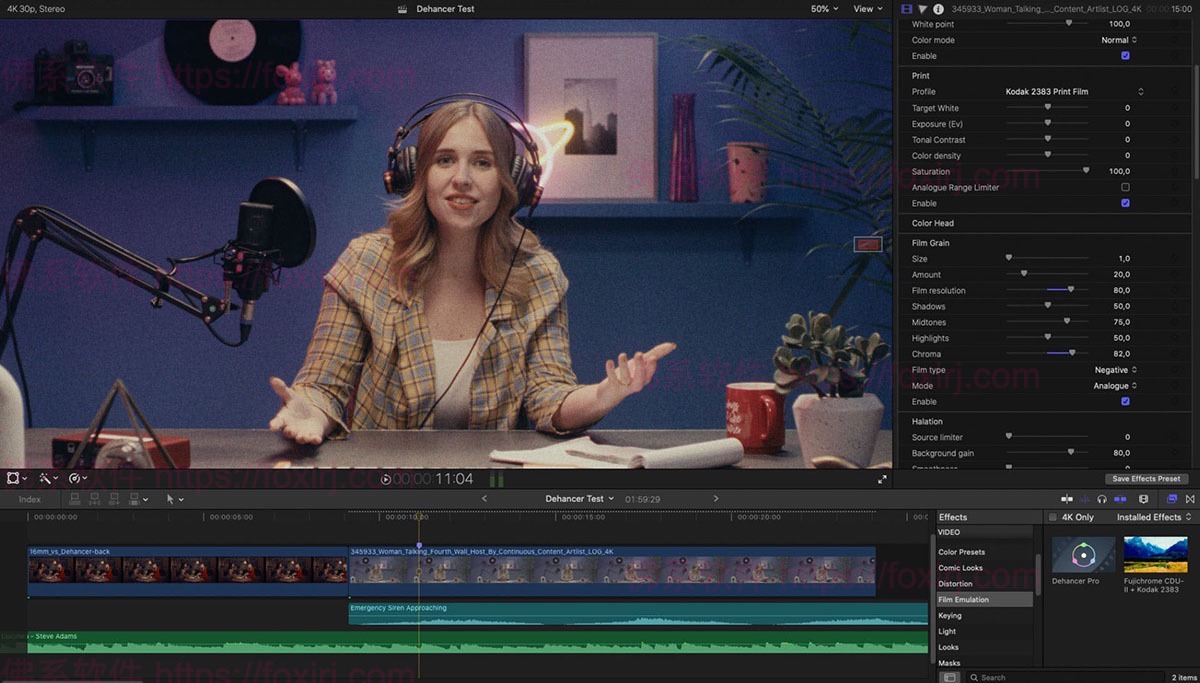 Dehancer Pro FCP 7.3.4 胶片模拟调色插件-佛系软件 Dehancer Pro FCP 7.3.4 胶片模拟调色插件-佛系软件