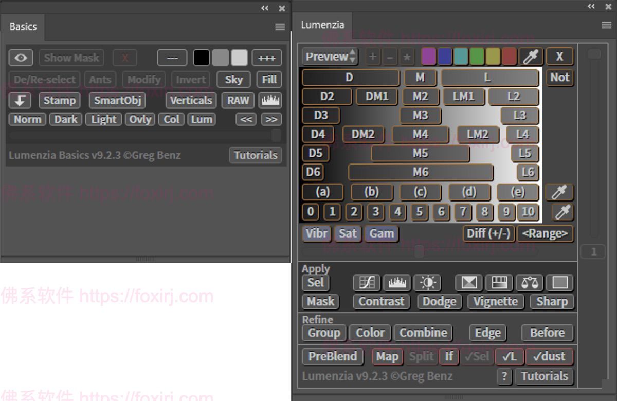 Lumenzia 11.9.0 PS亮度蒙版插件