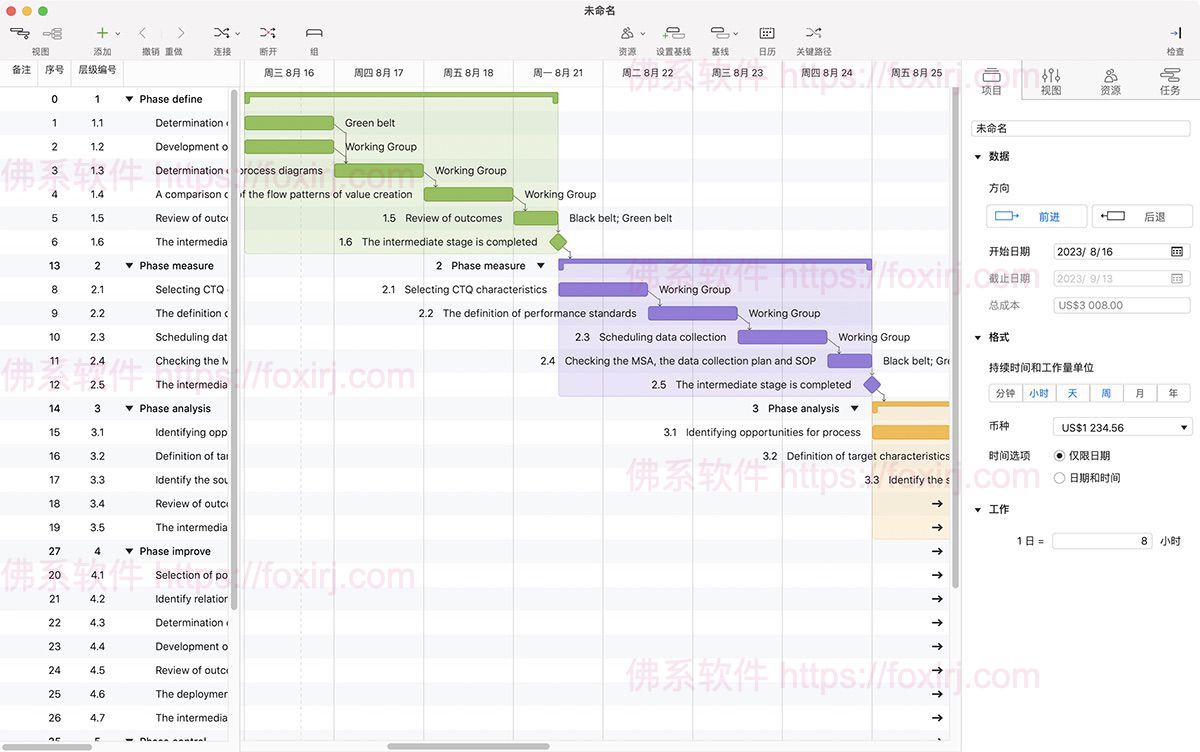 Project Office X 1.1.21 项目管理