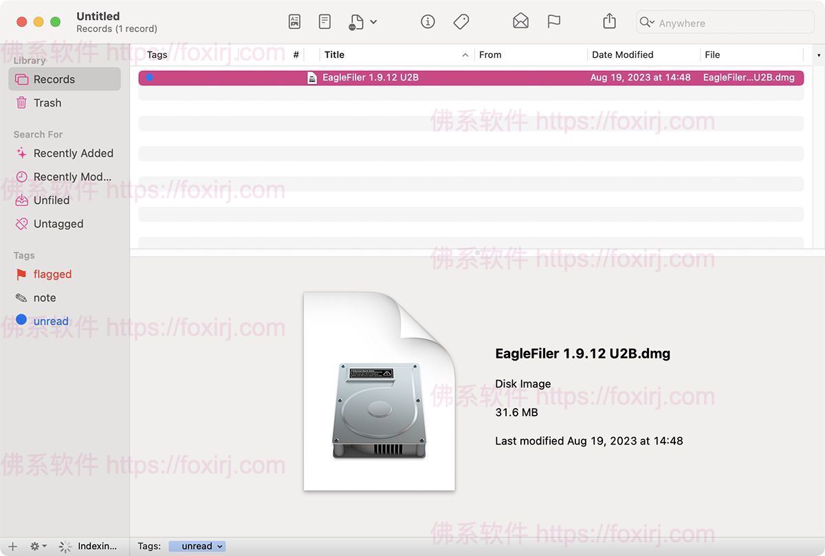 EagleFiler 1.9.12 文件信息管理