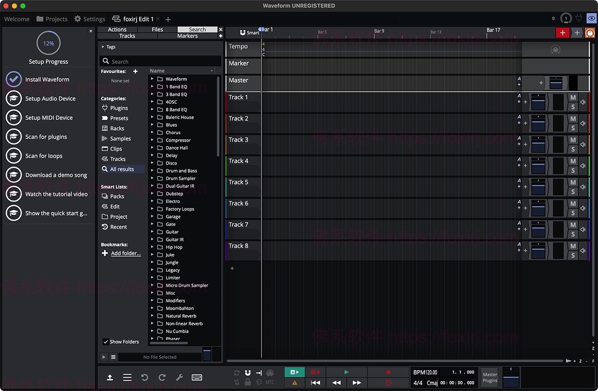Tracktion Waveform Pro 11.0.26 波形数字音频编辑制作-佛系软件 Tracktion Waveform Pro 11.0.26 波形数字音频编辑制作-佛系软件