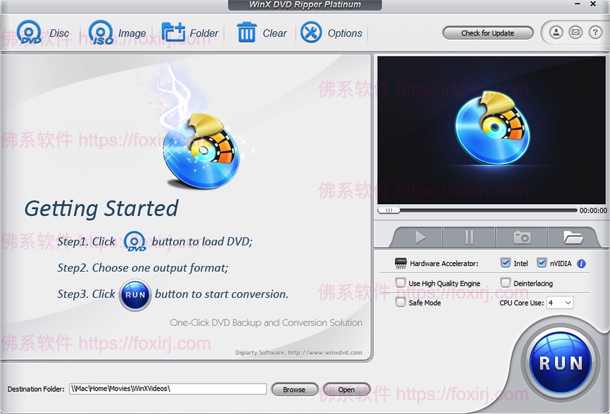 WinX DVD Ripper Platinum 8.22.1.246 DVD视频格式转换