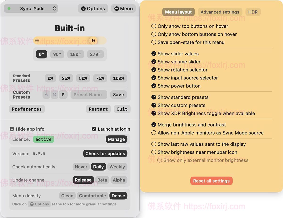 Lunar Pro 6.8.5 MAS 屏幕亮度调节-佛系软件 Lunar Pro 6.8.5 MAS 屏幕亮度调节-佛系软件