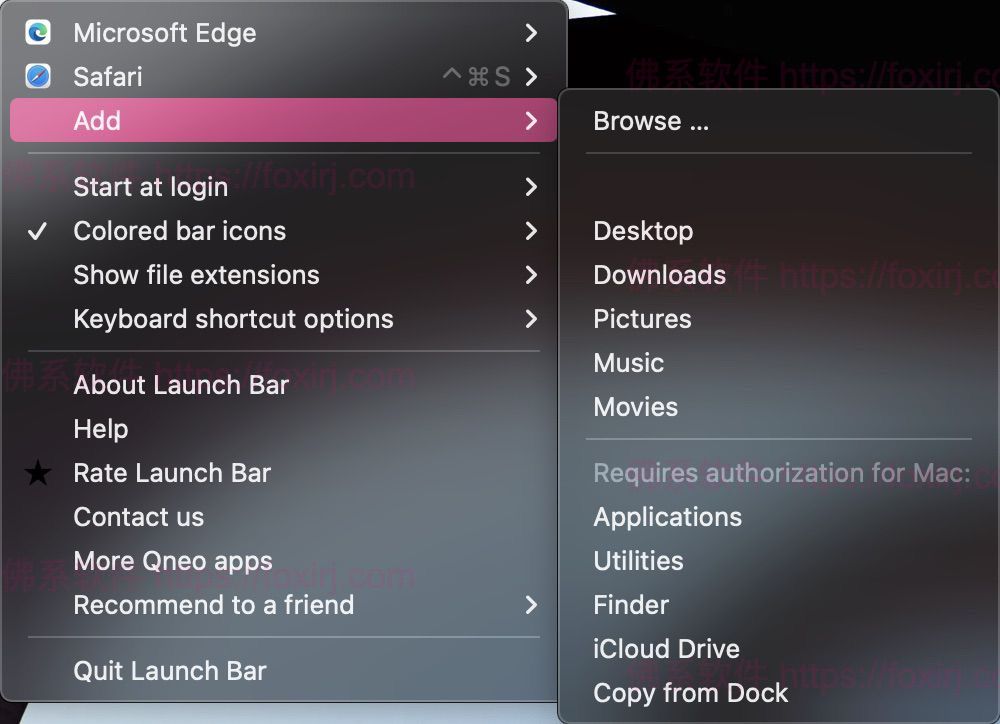 Launch Bar 1.0.4 MAS 一键快速启动软件-佛系软件 Launch Bar 1.0.4 MAS 一键快速启动软件-佛系软件