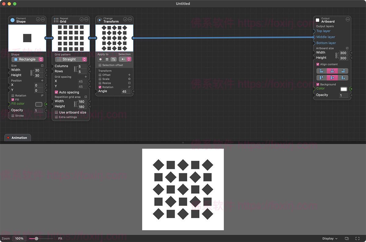 Patternodes 3.3.3 创建矢量图形