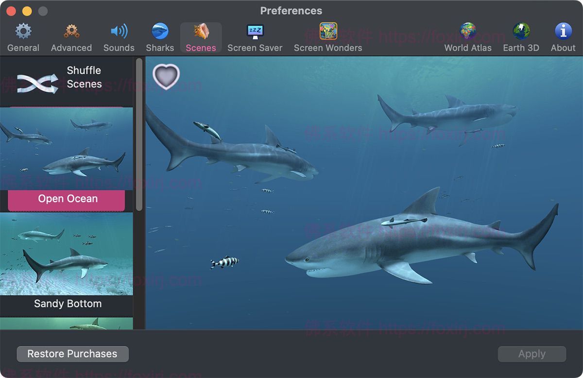 Sharks 3D 2.1.1 MAS 3D海底鲨鱼动态壁纸-佛系软件 Sharks 3D 2.1.1 MAS 3D海底鲨鱼动态壁纸-佛系软件