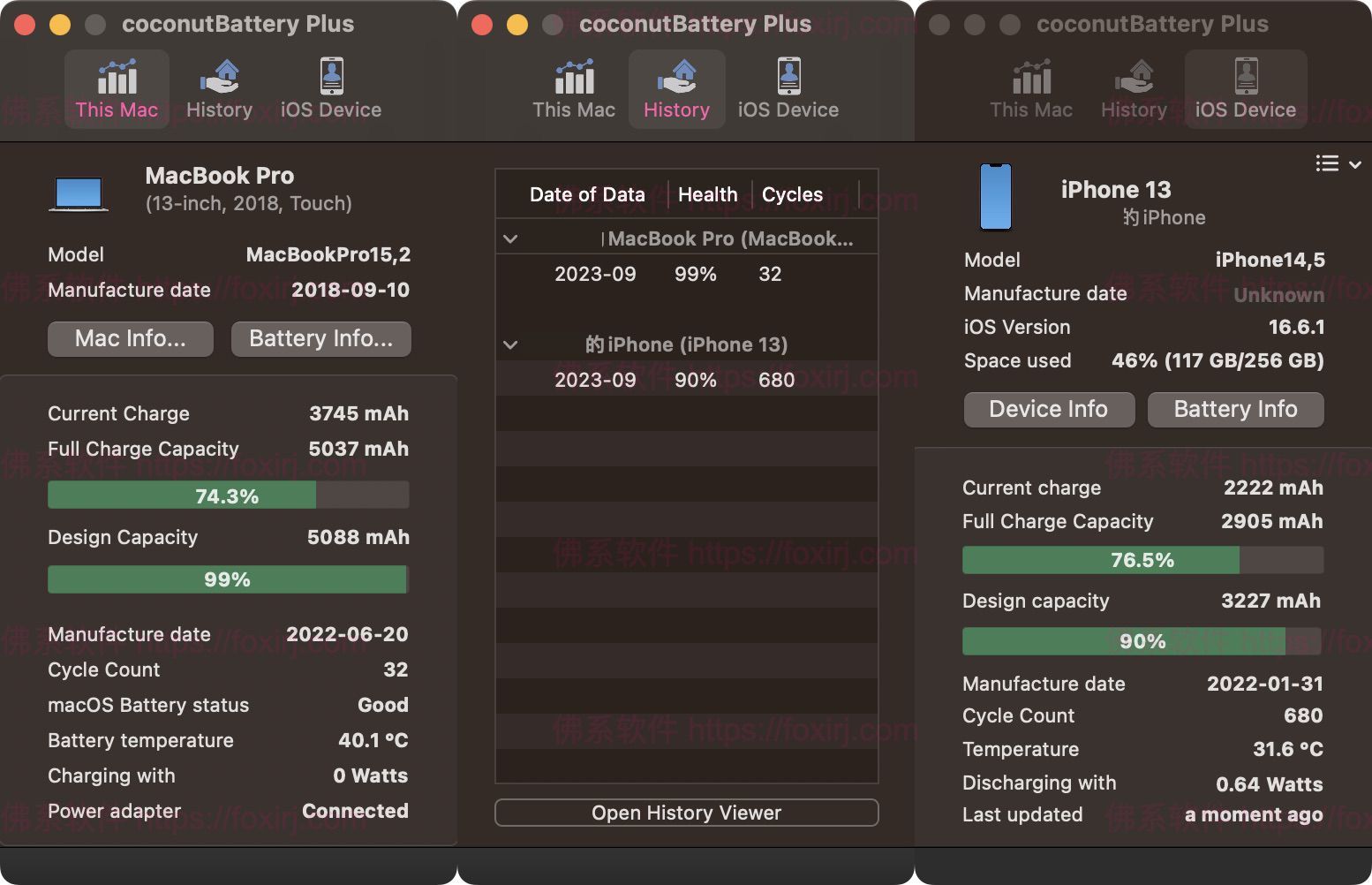 coconutBattery Plus 4.1.0 监测电池健康状况-佛系软件 coconutBattery Plus 4.1.0 监测电池健康状况-佛系软件
