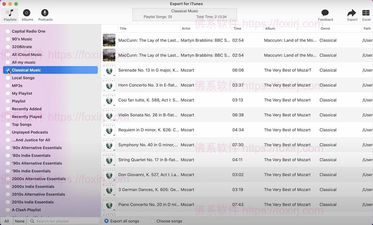 Export for iTunes 3.5 MAS 音乐文件管理-佛系软件 Export for iTunes 3.5 MAS 音乐文件管理-佛系软件