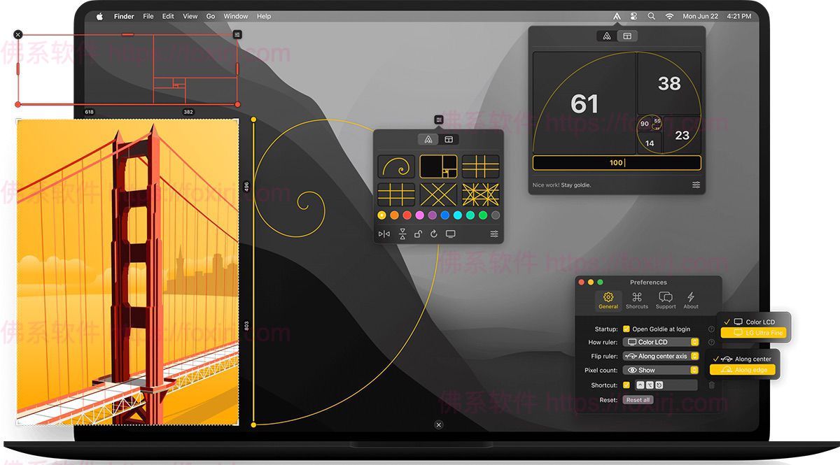 Goldie 2.3 MAS 黄金比例设计-佛系软件 Goldie 2.3 MAS 黄金比例设计-佛系软件