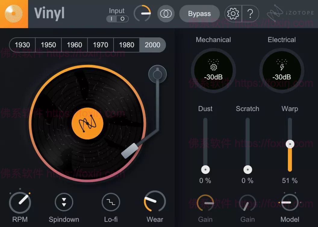 iZotope Vinyl 1.13.0 唱片模拟效果插件-佛系软件 iZotope Vinyl 1.13.0 唱片模拟效果插件-佛系软件