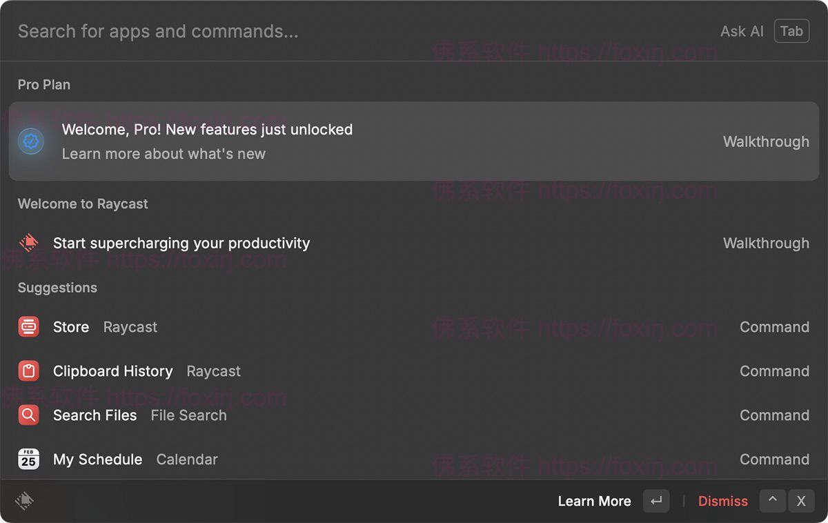 Raycast 1.102.7 快捷启动器-佛系软件 Raycast 1.102.7 快捷启动器-佛系软件