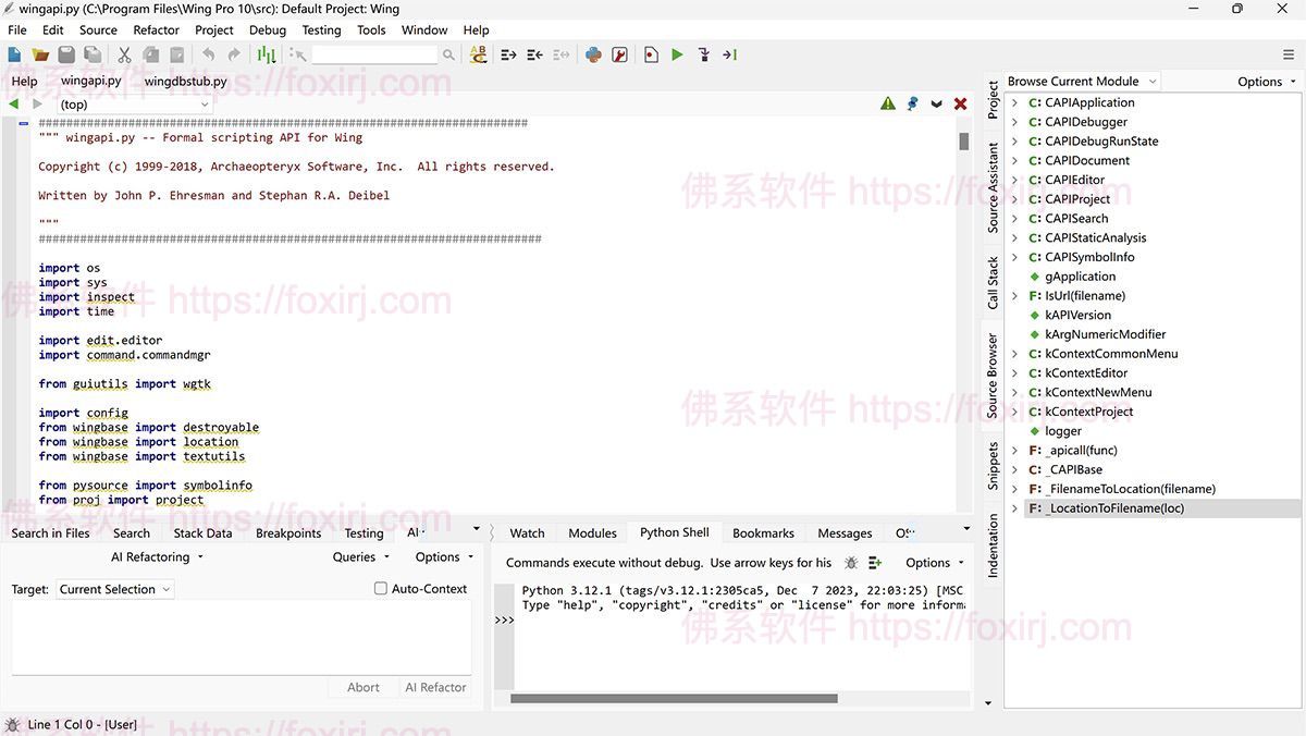 Wing Pro 11.0.4.0 Python集成开发环境-佛系软件 Wing Pro 11.0.4.0 Python集成开发环境-佛系软件