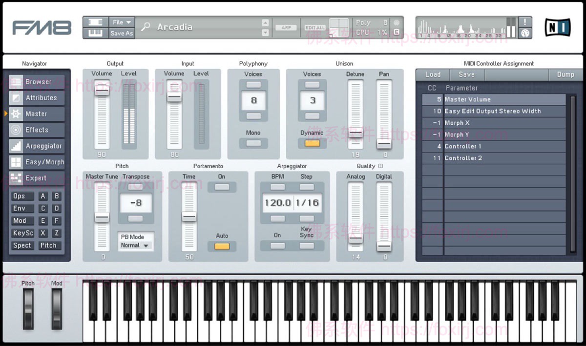 Native Instruments FM8 1.4.6 FM8音频合成器-佛系软件 Native Instruments FM8 1.4.6 FM8音频合成器-佛系软件