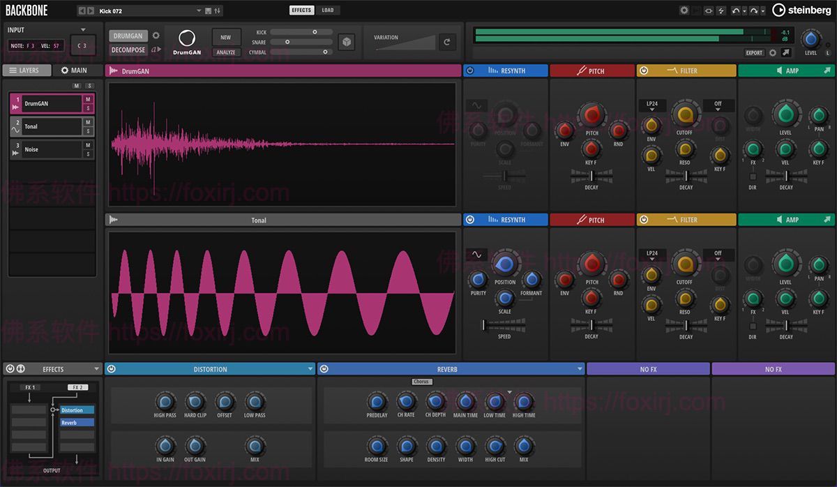 Steinberg Backbone 1.6.10 虚拟鼓合成器插件-佛系软件 Steinberg Backbone 1.6.10 虚拟鼓合成器插件-佛系软件