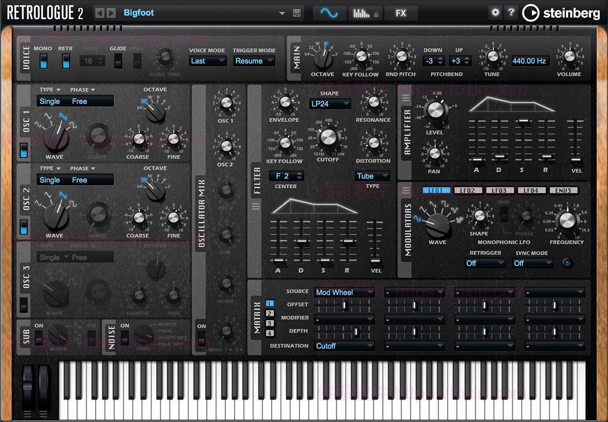 Steinberg Retrologue 2.3.0 减法合成器插件-佛系软件 Steinberg Retrologue 2.3.0 减法合成器插件-佛系软件