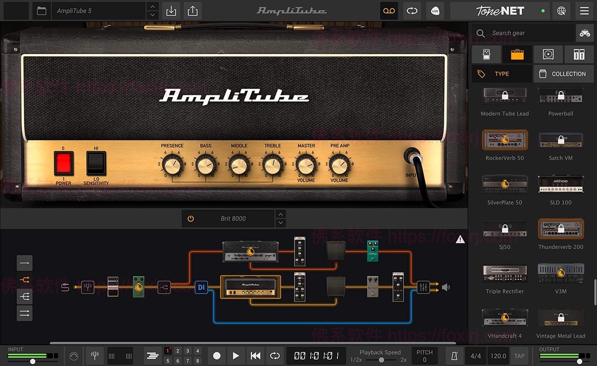 IK Multimedia AmpliTube MAX 5.8.2 虚拟吉他与贝斯效果器-佛系软件 IK Multimedia AmpliTube MAX 5.8.2 虚拟吉他与贝斯效果器-佛系软件