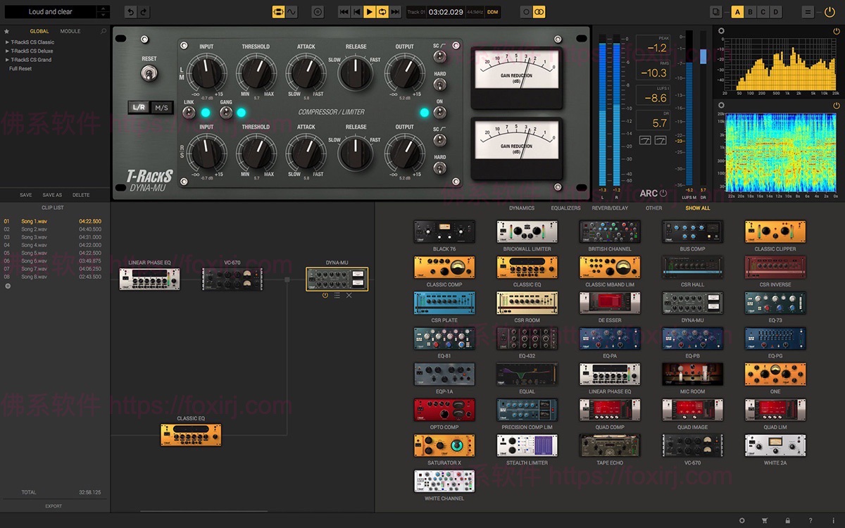 IK Multimedia T-RackS MAX 6.3.0 混音母带处理-佛系软件 IK Multimedia T-RackS MAX 6.3.0 混音母带处理-佛系软件