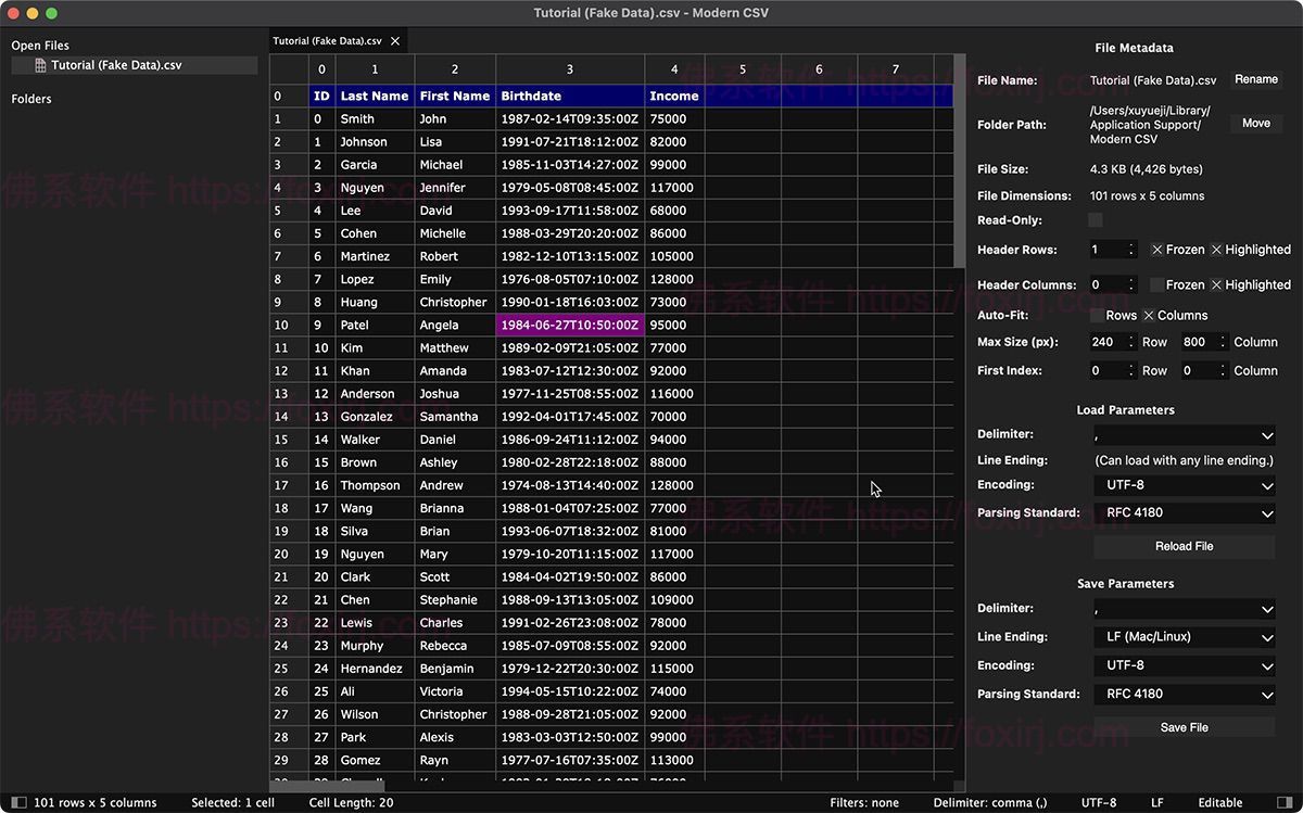 Modern CSV 2.2.3 CSV文件编辑查看