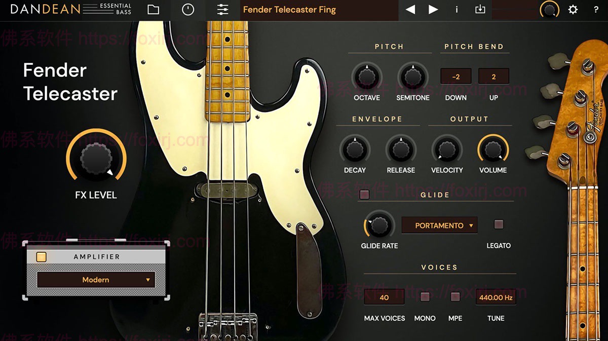 Tracktion Dan Dean Essential Bass 1.0.9 +Library 虚拟低音贝斯合成插件