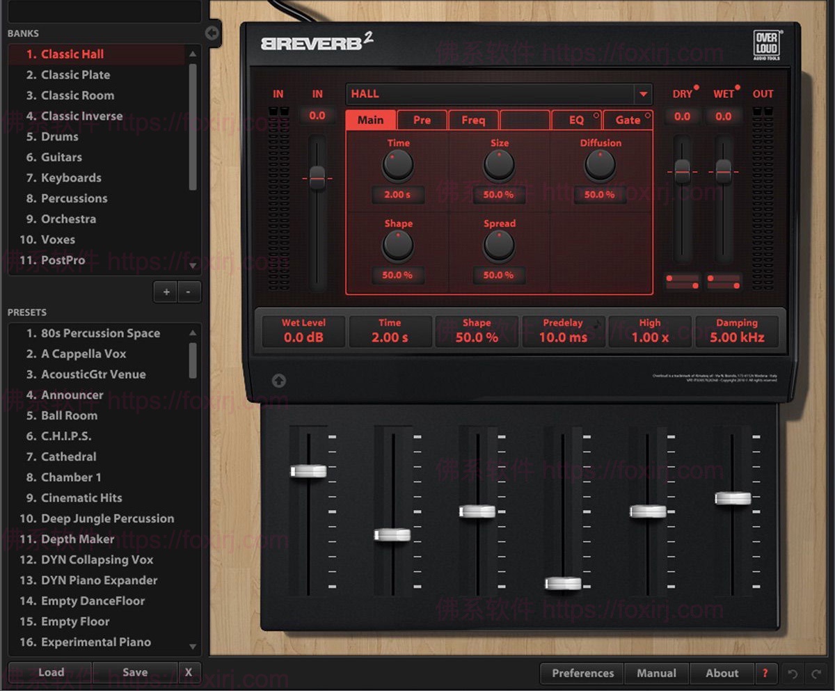 Overloud BREVERB 2.1.18 算法混响效果插件-佛系软件 Overloud BREVERB 2.1.18 算法混响效果插件-佛系软件