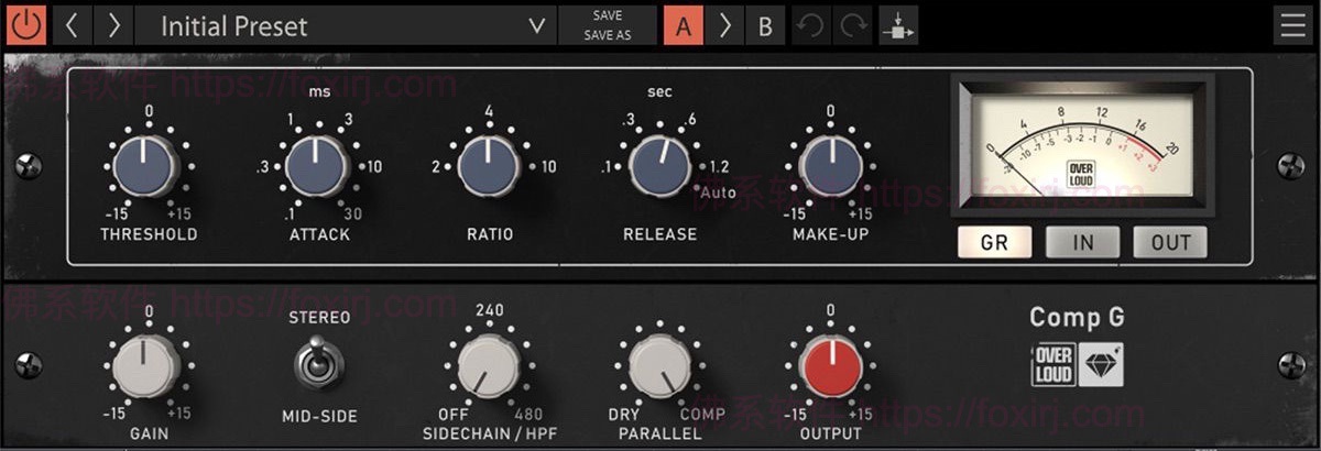 Overloud Gem Comp G 1.0.7 VCA总线压缩器插件-佛系软件 Overloud Gem Comp G 1.0.7 VCA总线压缩器插件-佛系软件
