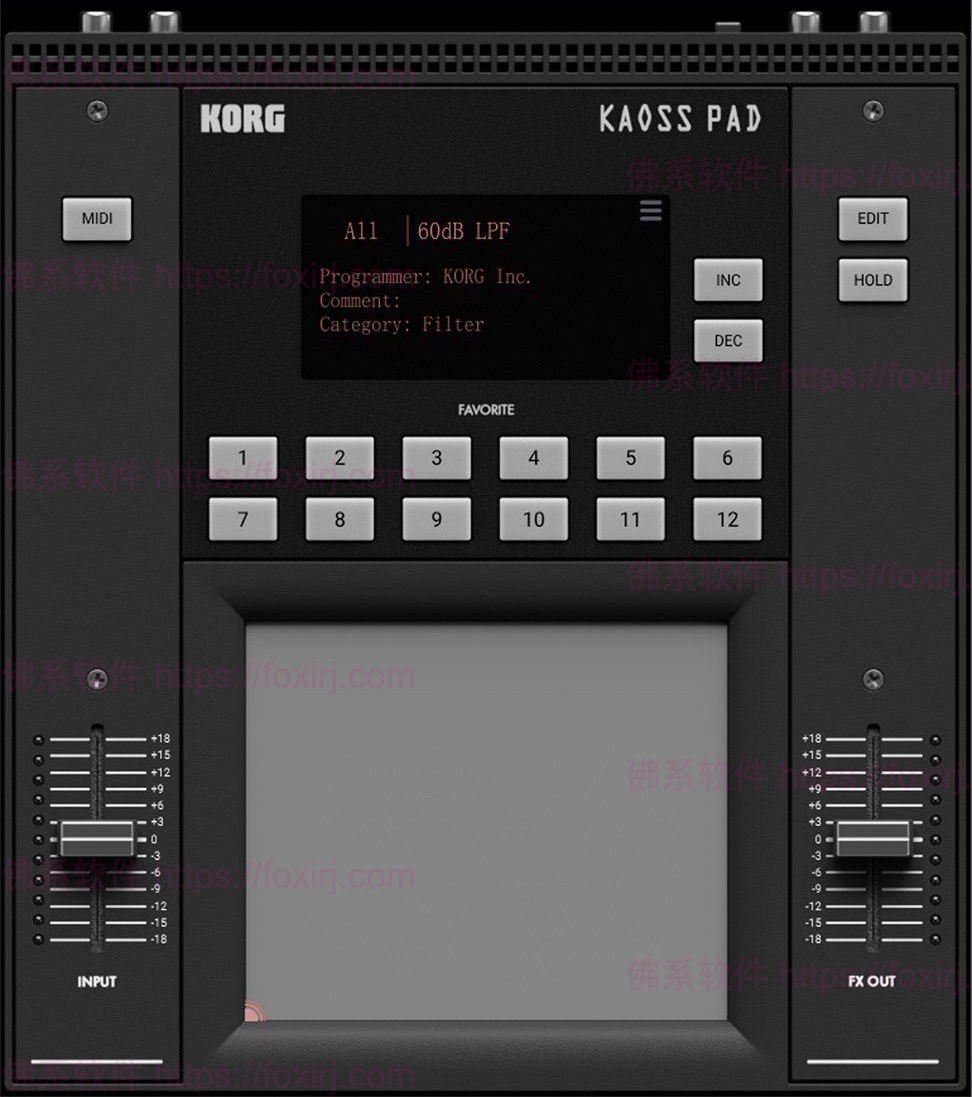 KORG KAOSS PAD 1.1.0 动态触摸效果插件-佛系软件 KORG KAOSS PAD 1.1.0 动态触摸效果插件-佛系软件