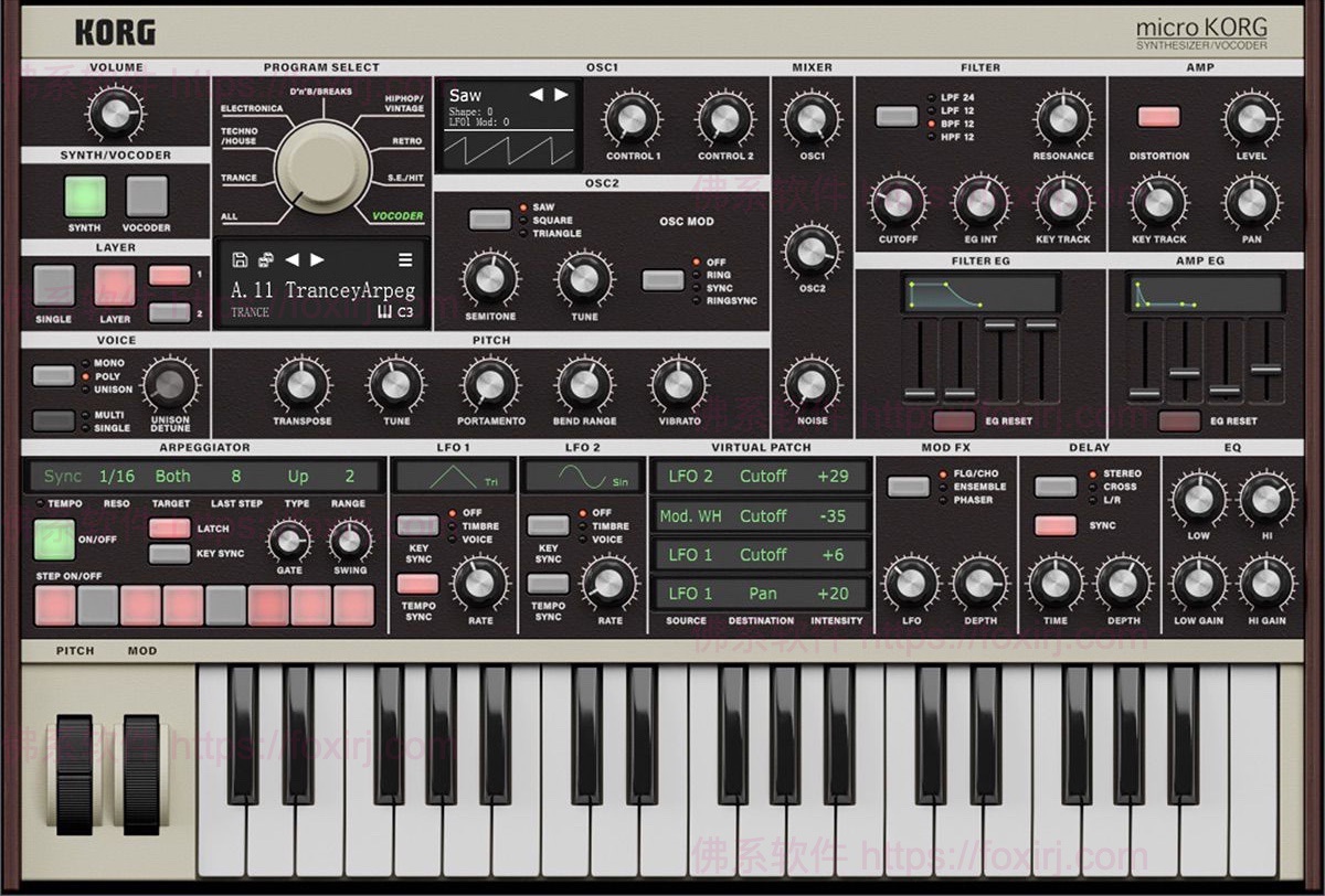 KORG microKORG 1.1.0 音频合成器插件-佛系软件 KORG microKORG 1.1.0 音频合成器插件-佛系软件