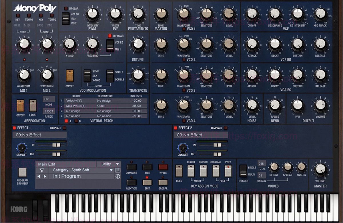 KORG MonoPoly 2.4.2 多轨合成器插件